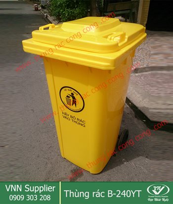 thùng rác công cộng 240 lít B-240YT