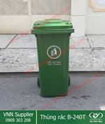 thùng rác công cộng 240 lít B-240T
